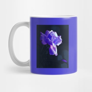 Rose in blue Mug